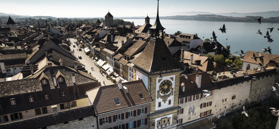 The medieval town of Murten